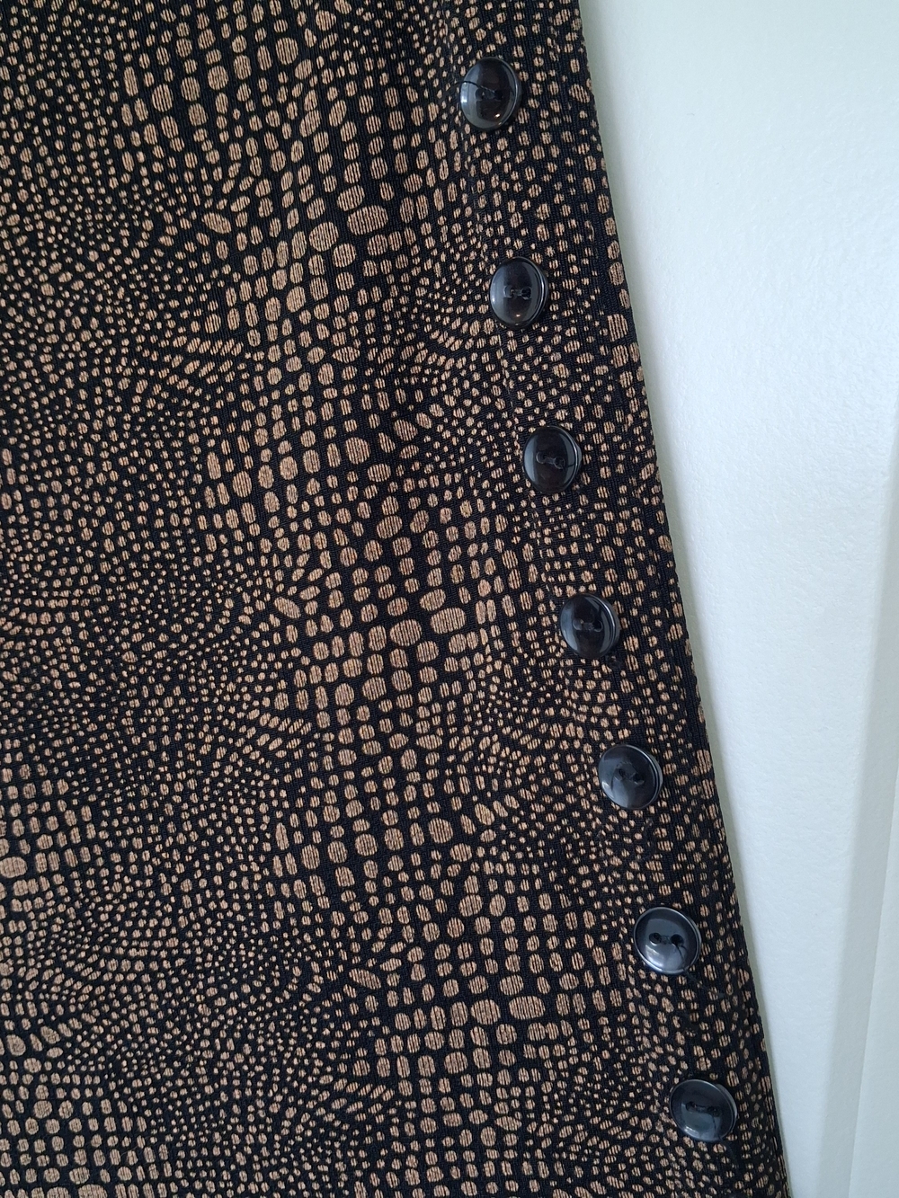 Brigg's New York Brown & Black Textured Blouse & Floor Length Skirt Set - Picture 7 of 8